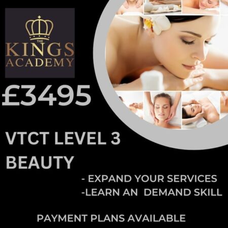 NEW VTCT BEAUTY COURSES 8